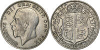 Großbritannien 1/2 Crown George V, Silber, SS, KM:818.2 -