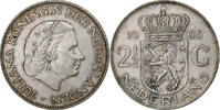 Niederlande 2-1/2 Gulden Juliana, Silber, VZ, KM:185 -