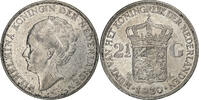 Niederlande 2-1/2 Gulden Wilhelmina I, Silber, SS+, KM:165 -