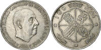 Spanien 100 Pesetas Caudillo and regent, Madrid, Silber, SS+ -
