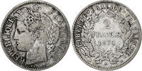 Frankreich 2 Francs Cérès, Paris, Silber, S+, Gadoury:530, KM:817.1 -