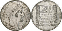 Frankreich 20 Francs Turin, Paris, Silber, SS+, Gadoury:852, KM:879 -