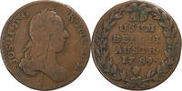 Austrian Netherlands 2 Liards, 2 Oorden Joseph II, Brussels, Kupfer, S -