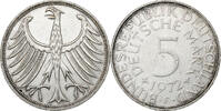 Bundesrepublik Deutschland 5 Mark Stuttgart, Silber, SS+, KM:112.1 -