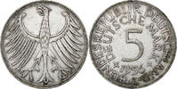 Bundesrepublik Deutschland 5 Mark Stuttgart, Silber, SS, KM:112.1 -