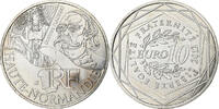 Frankreich 10 Euro Haute-Normandie, Paris, Silber, VZ, Gadoury:EU514 -