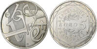 Frankreich 5 Euro Liberté, Monnaie de Paris, Silber, VZ, Gadoury:EU645 -
