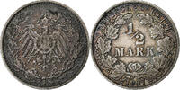 German Empire 1/2 Mark GERMANY - EMPIRE, Hambourg, Silber, SS+, KM:17 -