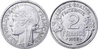 Frankreich 2 Francs Morlon, Paris, Chouette, Aluminium, VZ -
