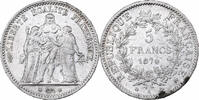 Frankreich 5 Francs Hercule, Paris, Silber, SS, Gadoury:678, KM:820.1 -