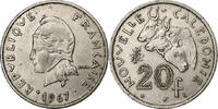 Neukaledonien 20 Francs Paris, Nickel, SS+, KM:6 -