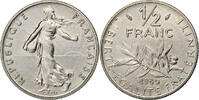 Frankreich 1/2 Franc Semeuse, Paris, Nickel, VZ, Gadoury:429, KM:931.1 -