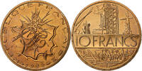 Frankreich 10 Francs Mathieu, Paris, Tranche B, Nickel-brass, VZ -
