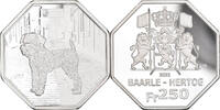 Belgien 250 Francs, 250 Frank Münze, Baarle-Hertog, FDC.BE, STGL -