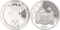 Sierra Leone Dollar Münze, Girafe., UNZ, Kupfer-Nickel -