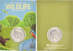 Guernsey 10 Pence Münze, Brown Hare, FDC, STGL, Acier plaqué nickel -
