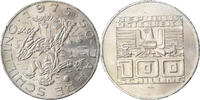 Österreich 100 Schilling Münze, VZ+, Silber, KM:2925 -