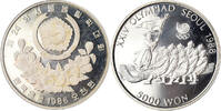 KOREA-SOUTH 5000 Won Münze, BE, STGL, Silber, KM:55 -
