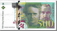 Frankreich 500 Francs Geldschein, 500 F 1994-2000 ''Pierre et Marie Curie'' -
