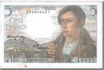 Frankreich 5 Francs Geldschein, 5 F 1943-1947 ''Berger'', 1947-10-30 -
