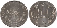 West African States Franc Münze, STGL, Steel, KM:8 -
