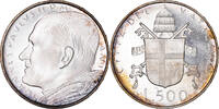 Vatikanstadt 500 Lire 1979 Münze, John Paul II, FDC, STGL, Silber, KM:148