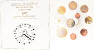 Slowenien Set Set 10 Monnaies euro BU., STGL -
