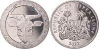 Sierra Leone Dollar Münze, L'antilope.BU, UNZ, Cupronickel, KM:484 -