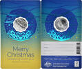 Australien 50 Cents Münze, Merry Christmas, SET.BU, STGL, Cupronickel -