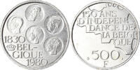 Belgien 500 Francs, 500 Frank Münze, Baudouin I, Brussels, VZ, Silver -
