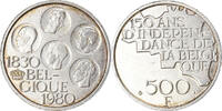 Belgien 500 Francs, 500 Frank Münze, Baudouin I, Brussels, VZ, Silver -