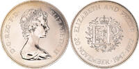 Großbritannien 25 New Pence Münze, Elizabeth II, UNZ+, Kupfer-Nickel -