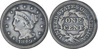 Vereinigte Staaten Cent Münze, Braided Hair Cent, Philadelphia, SS -