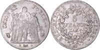Frankreich 5 Francs Münze, Union et Force, Paris, SS -