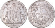 Frankreich 5 Francs Münze, Union et Force, Bayonne, SS -