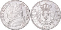 Frankreich 5 Francs Münze, Louis XVIII, Bordeaux, Rare in this quality -