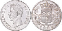 Frankreich 5 Francs Münze, Charles X, Lille, Rare in this quality, VZ -