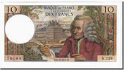 Frankreich 10 Francs Geldschein, 10 F 1963-1973 ''Voltaire'' -