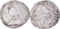 Frankreich Teston Münze, Charles IX, Rennes, S+, Silber, Sombart:4618 -