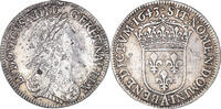 Frankreich 1/4 Ecu Münze, Louis XIII, 1/4 Écu 2e poinçon de Warin, buste drapé et -