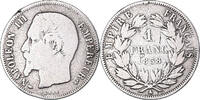 Frankreich Franc Münze, Napoleon III, Paris, S, Silber, KM:779.1 -