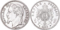 Frankreich Franc Münze, Napoleon III, Paris, SS+, Silber, KM:806.1 -