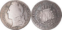 Frankreich 1/2 ECU, 44 Sols Münze, Louis XV, 1/2 Écu au bandeau -