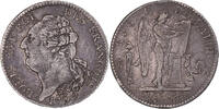 Frankreich 6 Livres Münze, Louis XVI, Paris, 2e sem, SS, Silber -