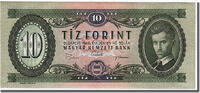 Ungarn 10 Forint Geldschein, 1969-06-30, UNZ -