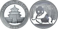 CHINA, PEOPLE'S REPUBLIC 10 Yüan Münze, Panda, Bullion, STGL, Silber -