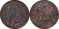 Frankreich 5 Centimes Napoleon III, Strasbourg, Bronze, VZ+ -
