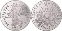 Frankreich 5 Francs Münze, Semeuse, Paris, BE, STGL, Nickel Clad -