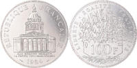 Frankreich 100 Francs Münze, Panthéon, Paris, STGL, Silber, KM:951.1 -