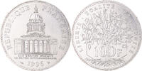 Frankreich 100 Francs Münze, Panthéon, Paris, STGL, Silber, KM:951.1 -